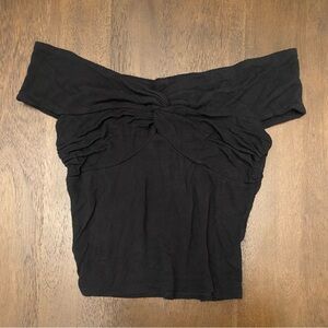 Elegant Black Off-Shoulder Women's Top